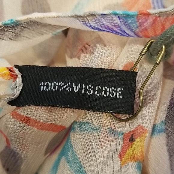 💕MONSERAT DE LUCCA💕 100% Viscose Floral Scarf - Picture 8 of 8